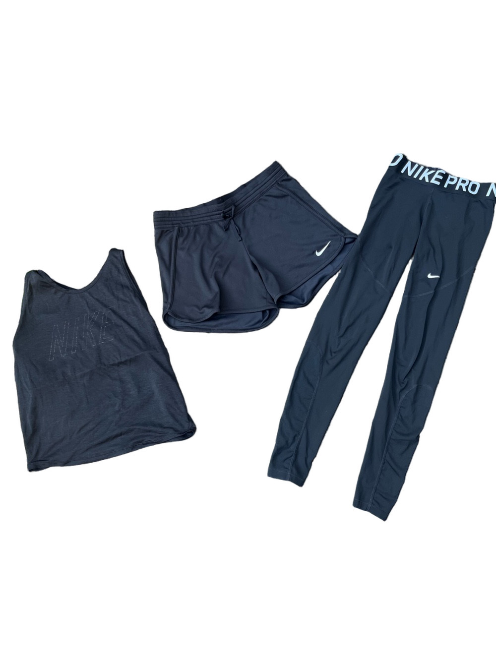 Nike Pro 3-Piece Activewear Set Black Size S